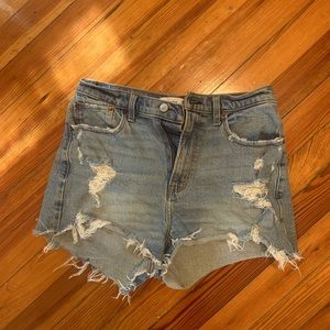 Abercrombie High Rise Mom Shorts, Curve Love
